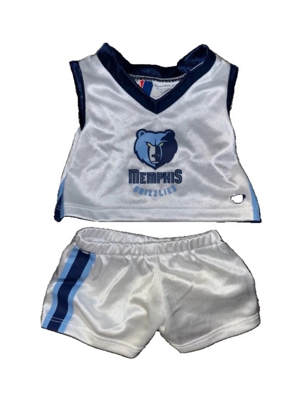 RARE Build a Bear Memphis Grizzlies Uniform Jersey & Shorts NBA Basketball HTF